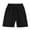 Black, variant on CYRBOKO Boys Casual Shorts, Cotton Back-to-school Soft Elastic Waist Athletic Shorts Blue Size 10-12 T