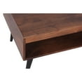 thumbnail image 4 of Casartis Living Wright Solid Wood Coffee Table Mid Century, Dark Brown, 4 of 5