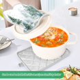 thumbnail image 4 of 2 Pack Pot Holders for Kitchen Heat Resistant Hot Pads Sets for Cooking Baking Green Snowy Forest Scene, 4 of 7