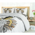 thumbnail image 5 of Ambesonne Retro Duvet Cover Sets, Woman with Amphora, 2-King, Grey Pale Brown Black, 5 of 7
