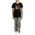 thumbnail image 4 of CafePress - Mad Chick 3L Breast Cancer Women's Dark Pajamas - Women's Short Sleeve Print T-Shirt and Pants Dark Cotton Pajama Set, 4 of 7