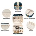 thumbnail image 2 of PhooArto Small Jewellery Box, Galaxy Skeleton Eating Donuts Portable Travel Mini Jewelry Case for Women Leather Ring Organizer, 2 of 5