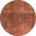 thumbnail image 1 of Ahgly Company Indoor Round Oriental Orange Industrial Area Rugs, 5' Round, 1 of 4
