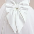 thumbnail image 7 of FINALGANG Girls Solid Color Tulle Princess Dress Sleeveless Bow Waist Gown With Sequin Hem For Party Formal Events Stylish Dress, 7 of 7