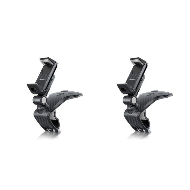 Matsuzay Soporte de rotación para teléfono de coche, Mini soporte para parabrisas, soporte electrónico para automóvil, suministros para Gris 2Conjunto