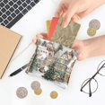 thumbnail image 5 of PU Leather Coin Purse Wallet Compact Water-Resistant Card Cases Money Organizers Cozy Winter Town with Snow, 5 of 7