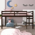 thumbnail image 4 of Hillsdale Campbell Wood Twin Junior Loft Bunk Bed, Espresso, 4 of 12