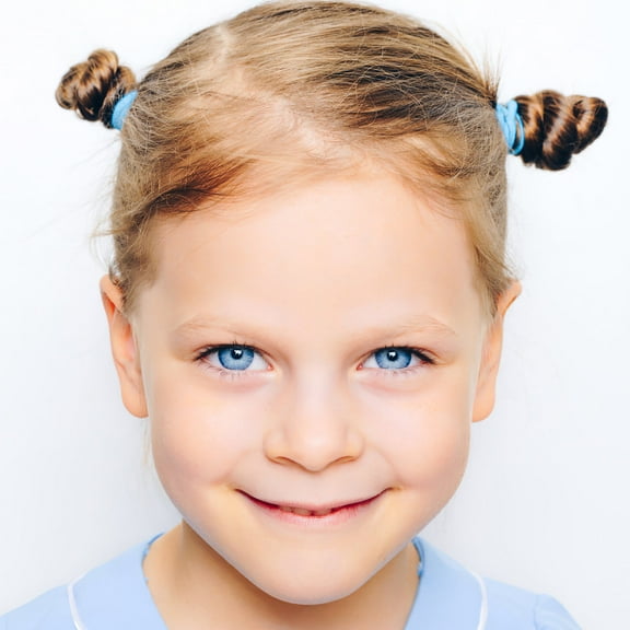 LOLIPPYY 120pcs Elastic Hair Ties for Baby Girls Assorted Color Soft Ropes Ponytail Holder