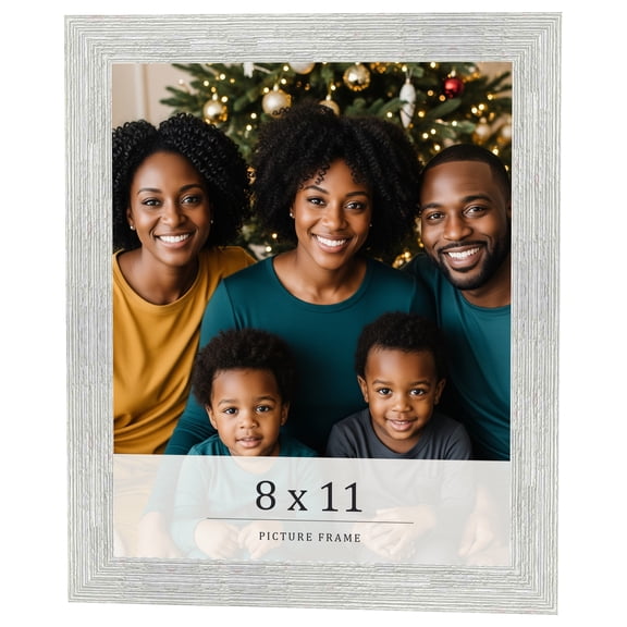 8x11 Frame White Real Wood Picture Frame Width 1.5 inches | Interior Frame Depth 0.5 inches | Barn