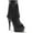 Black PU/Black Matte, variant on Women's Pleaser Delight 1019 Open-Toe Bootie