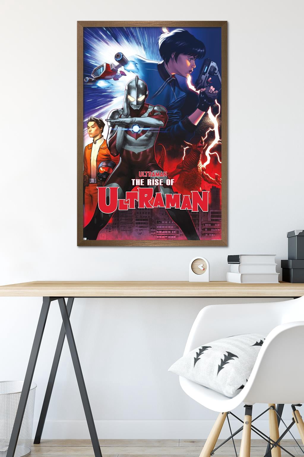 The Rise of Ultraman - Cover #2 by Jorge Molina Wall Poster, 22.375" x 34" Framed