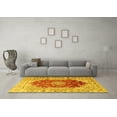 thumbnail image 3 of Ahgly Company Machine Washable Indoor Rectangle Persian Yellow Traditional Area Rugs, 2' x 5', 3 of 4