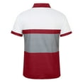 thumbnail image 2 of JIANJIA Mens Polo Shirts Autumn Winter 3D Gradient Print Large Size Casual Loose Zipper Short Sleeve Tops Activewear, 2 of 4