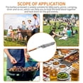 thumbnail image 2 of Naiovety BBQ Grill Mesh Antiadherente Barbacoa Meshes Portable Fish Grilling Mesh Barbacoa Cesta Barbacoa Herramientas Accesorios de cocina Cocina y Comedor plateado + marrón claro Naiovety HA027411-02, 2 of 6