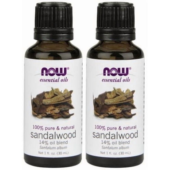 Now Foods - 1 fl oz Sandalwood Oil (14% Blend) (Pack of 2)