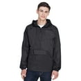 thumbnail image 1 of Chaqueta plegable con capucha y cierre de un cuarto para adulto NEGRO XL ultraclub 8925, 1 of 1