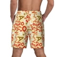 thumbnail image 2 of Lsque Mens Swim Trunks Scandinavian Alphabet2 Pattern - Bathing Suit Compression Liner - Beach Swim Shorts Swimwear - (S-3XL) - Stretch Quick Dry -3X-Large, 2 of 9