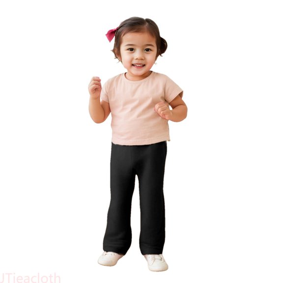 JTieacloth Girls Pants for Casual School Girls' Spring And Autumn Solid Color Woolen Warm Pants,Sizes 18-24 Months