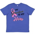 thumbnail image 3 of Inktastic My Grandma is My Hero Breast Cancer Awareness Youth T-Shirt, 3 of 5