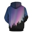 thumbnail image 3 of Northern Lights Forest Night(2) 3D Print Hoodie Men Women Autumn Thin Pullover Sweatshirt Vintage Streetwear Tops, 3 of 6