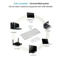 thumbnail image 4 of Keyboard and Mouse Combo Silent, Compact and Lightweight 2.4G  Keyboard and Mouse Kit with USB Receiver, for Desktop Laptop, for OS X, for Win XP 7 8, 4 of 7