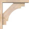 thumbnail image 3 of Ekena Millwork 3 1/2"W x 18"D x 18"H Merced Block Smooth Bracket w/ Offset Brace, Douglas Fir, 3 of 25