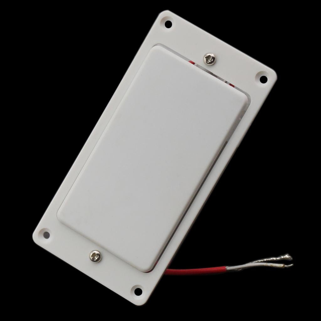 LeeQinersw 2Pcs Sealed White Pickup Set w/ Frame Mounting Ring for Electric Guitar Part