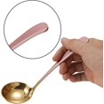 thumbnail image 5 of Mini Hot Pot Spoon 304 Stainless Steel Thickened Household Colander Short Handle Public Soup Spoon Porridge Spoon, 5 of 5