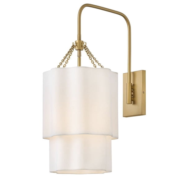 47730LCB Hinkley Lighting Gwen - 12W 1 LED Large Wall Sconce-25.75 Inch Tall and 11.5 Inch Wide-Lacquered Brass Finish