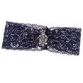 thumbnail image 1 of Liga de Muslo de Cristal de Imitación de Flor de Encaje nupcial Gloria Liga nupcial del cordón de la boda, 1 of 7