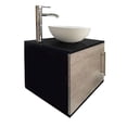 thumbnail image 2 of Gabinete Flotante para Baño con Llave Monomando Y Ovalín (Negro Mate/Lombardia), 2 of 4