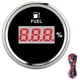 thumbnail image 1 of 2in 190ohm Fuel Gauge Digital Oil Level Meter Percentage for 12V/24V Yacht Boat Cat MotorcycleBlack Dial Silver Frame, 1 of 5