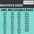 thumbnail image 7 of 2 Mil Clear Reclosable Zipper Poly Bags with Resealable Zip Top Lock -8 x 10- (1000 Bags), 7 of 7