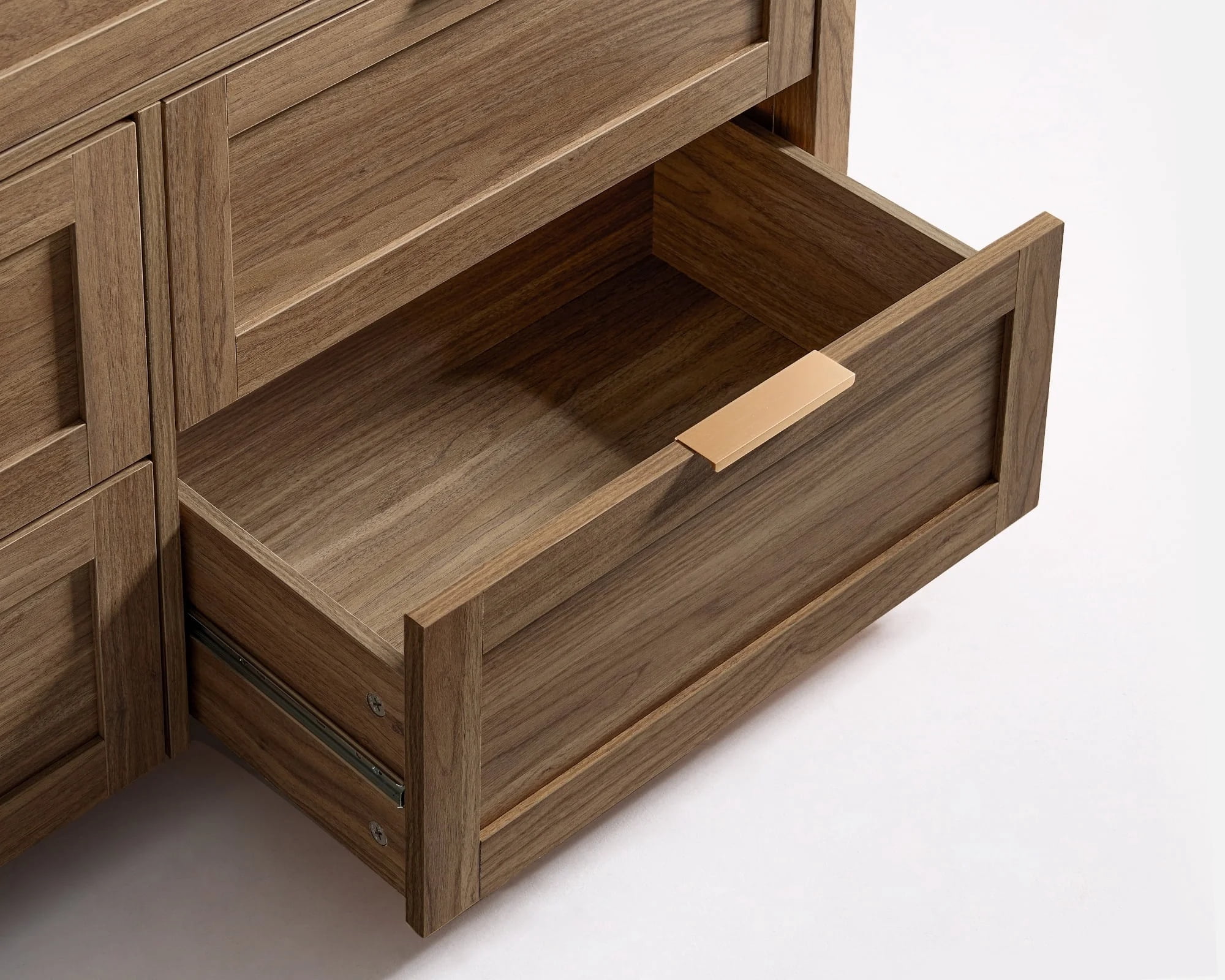 ARKANTOS Wooden 7 Drawer Dressers, 47 Inch Wide Chests of Drawers for Bedroom, Deep Walnut
