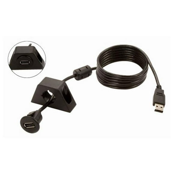 GROM Audio C-USBCBL USB Extension Cable With Two Dash Mounting Options