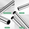 thumbnail image 2 of 2-Pack 400mm 304 Stainless Steel Tube, 9mm OD 1mm Wall Thickness Seamless Stainless Steel Tubing for Construction/Machining/DIY Crafting [0.35x0.04x15.7IN], 2 of 7