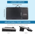 thumbnail image 6 of LapGear Elevation Pro Lap Desk with Wrist Rest and Adjustable Cushion, Black Carbon, 6 of 7