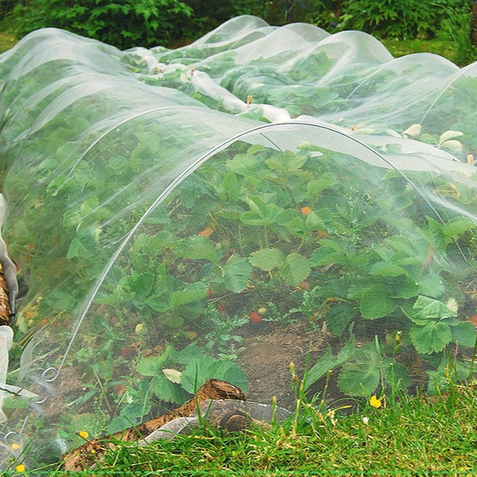 SHULIN 60 Mesh Thicken Garden Netting Protection Fly Barrier, Ultra-Fine Mesh Screen Plant Covers for Raised Bed, Greenhouse Accessories – Protective Garden Netting for Vegetables & Fruits 1x1.4M