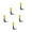 Yellow, variant on 5pcs Funnels for Automotive Use Small Funnel Oil Change,Retractable Auto Fuel Funnel Clip On Bottles,Car Flexible Draining Tool Snap Funnel