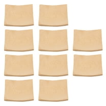 KALLORY Bamboo Tableware Chocolate 10Pcs Square Sushi Plate Kitchen Use