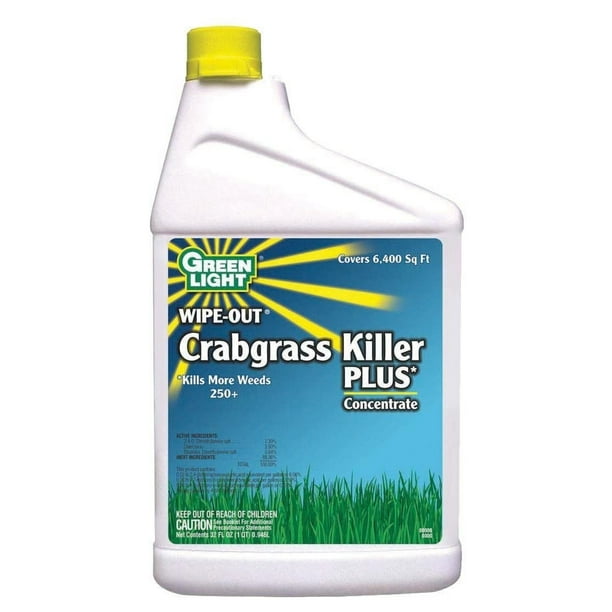 Green Light Gl07462 Green Light Wipe Out Crabgrass Killer Plus 1 Qt Concentrate Walmart Com Walmart Com