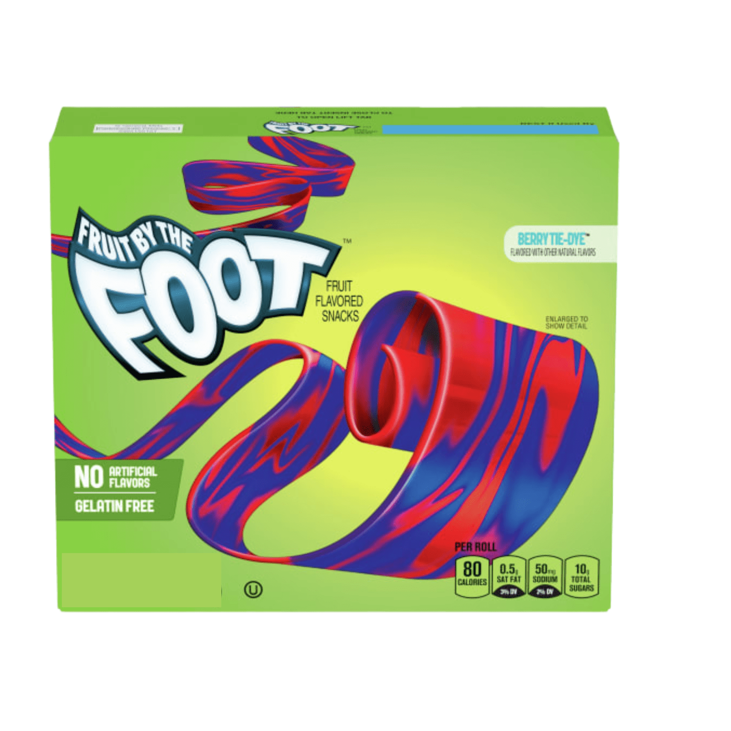 Fruit by the Foot Berry TieDye Strips Candy Made with No Gluten