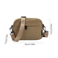 thumbnail image 3 of Bandolera de hombre Mochila de nylon impermeable para el pecho, Messenger de hombro ligera de 0,22 lb, mochila deportiva de viaje espaciosa para exteriores con puerto para auriculares, 3 of 6