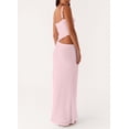 thumbnail image 3 of Vestido largo YOENAESGI para mujer Y2K con tirantes finos y malla rosa, 3 of 5
