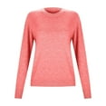 thumbnail image 7 of Arlun Wool Sweaters for Women Solid Color Base Layer Warm Pullovers Sweater Crewneck Long Sleeve Soft Comfortable Travel Hiking Tops 2025 Fall Winter Outfits Watermelon Red XL, 7 of 7