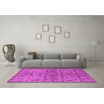 thumbnail image 3 of Ahgly Company Indoor Round Oriental Pink Industrial Area Rugs, 8' Round, 3 of 4