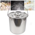 thumbnail image 2 of Autrinix Stainless Steel Bucket with 5.28-Gallon Capacity, Rust-Resistant 304 Steel, Lid Included, Ideal for Kitchen, Garden, and Travel Storage, 2 of 10