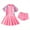 Pink, variant on IBTOM CASTLE Toddler Girls Swimsuit Short Sleeve Zipper Swimdress + Shorts Two Piece Bathing Suits for Kids Teens Beachwear Swimwear 7-8 Years Light Pink