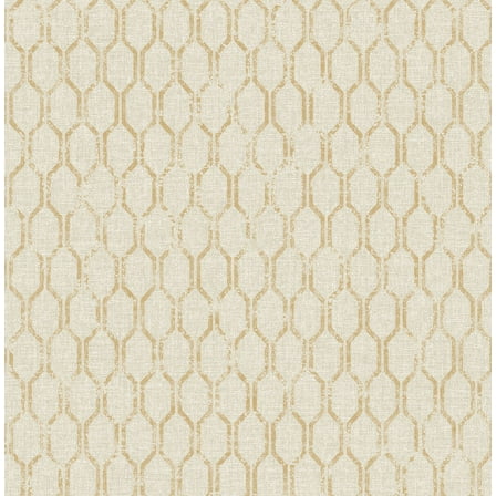 Advantage Elodie Neutral Geometric Unpasted Non Woven Wallpaper, 20.5-in by 33-ft, 56.4 sq. ft.