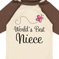 thumbnail image 4 of Inktastic Worlds Best Niece Girls Long Sleeve Baby Bodysuit, 4 of 5